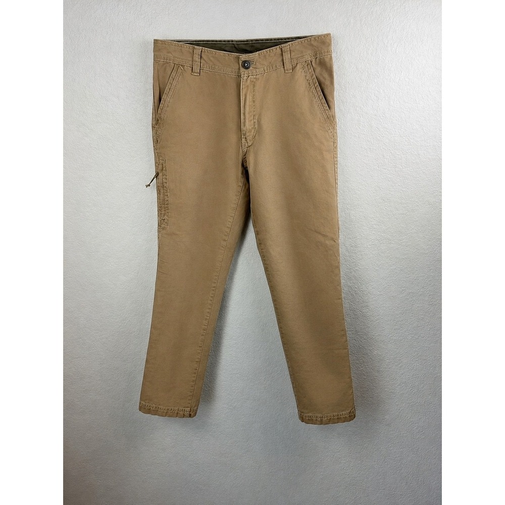 G.H. Bass & Co Men's 32x30 Tan Cargo Utility Pants Outdoor Workwear Straight Leg
